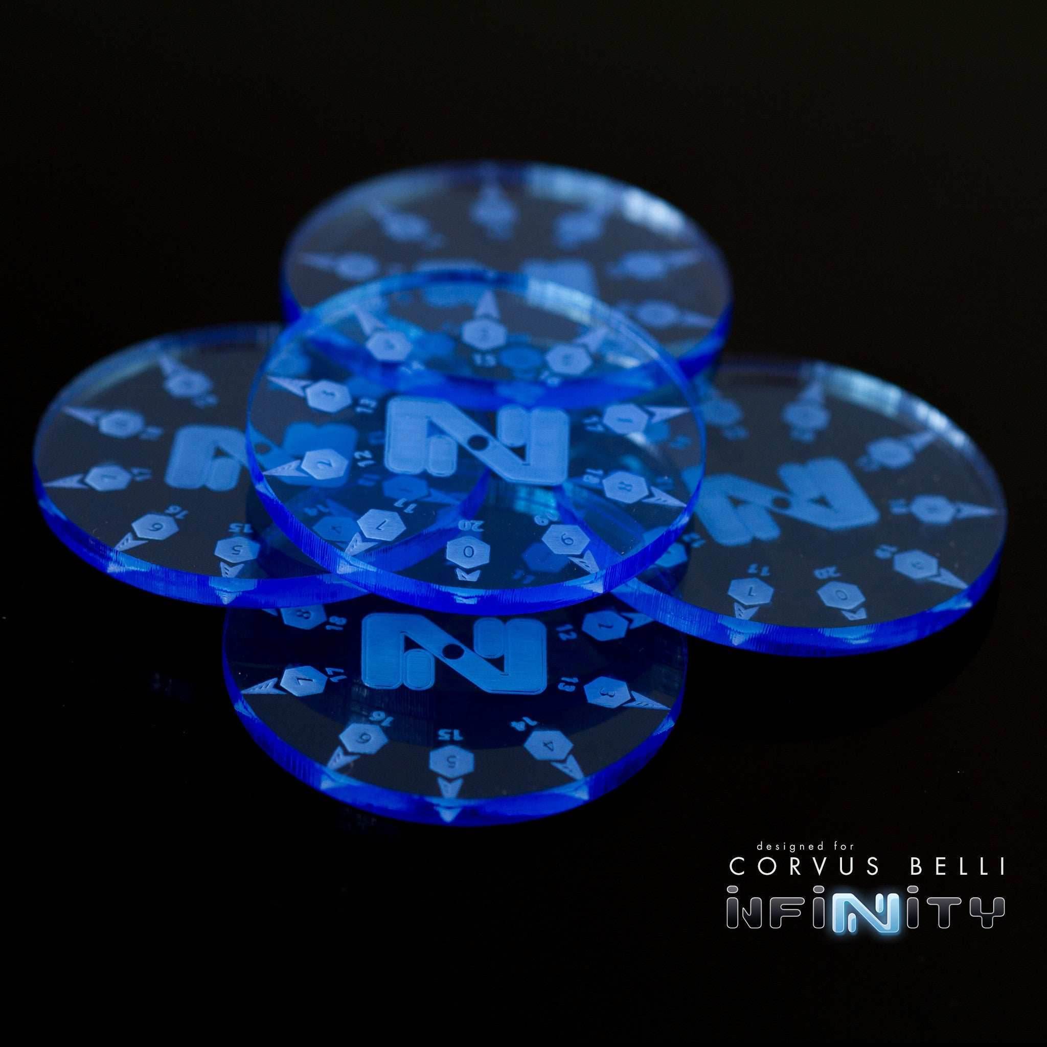 Mini Smoke Template Pack (5pc) - Fluorescent Blue