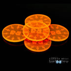 Mini Smoke Template Pack (5pc) - Fluorescent Orange