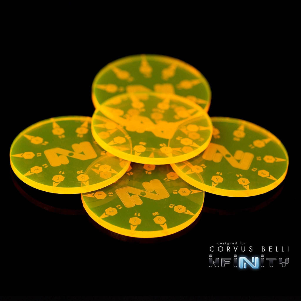Mini Smoke Template Pack (5pc) - Fluorescent Yellow