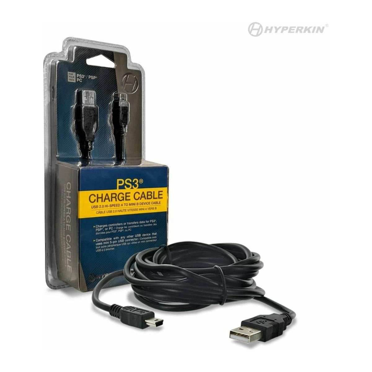 Mini USB Charge Cable For PS3® / PSP® / PC - 