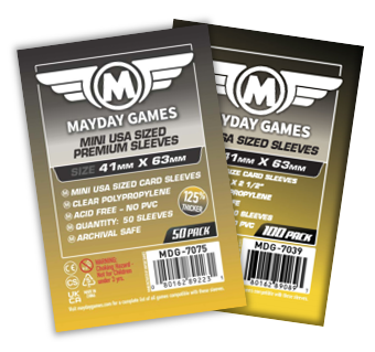 Mini USA Card Sleeves (41x63mm) Standard 7039 or Premium 7075