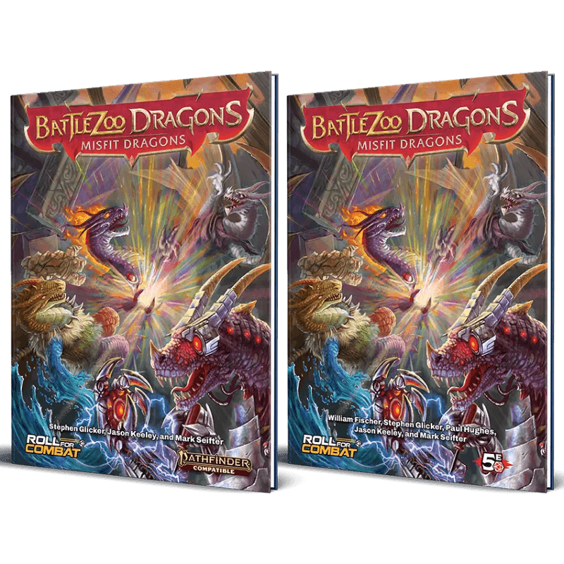 Battlezoo Dragons: Misfit Dragons PDF - D&D 5E and Pathfinder 2e / Hardcover & PDF