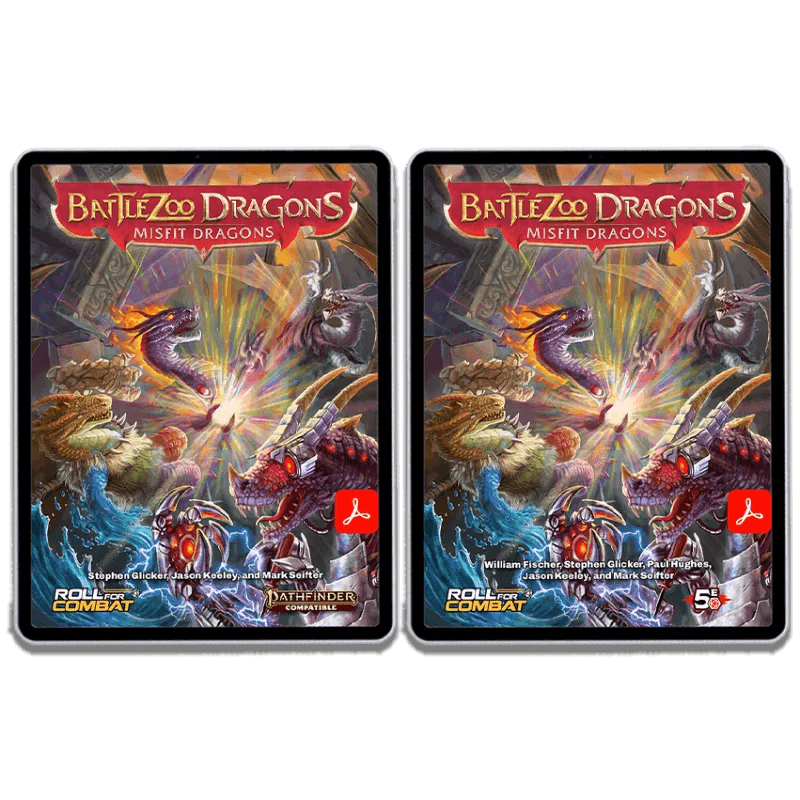 Battlezoo Dragons: Misfit Dragons PDF - D&D 5E and Pathfinder 2e / PDF Only