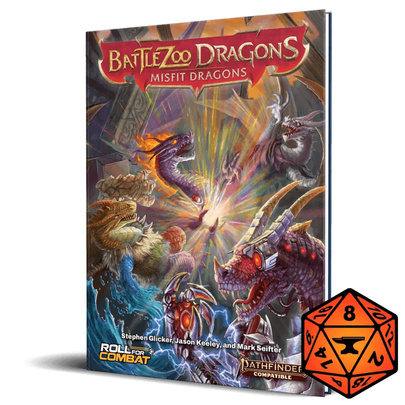 Battlezoo Dragons: Misfit Dragons PDF - Pathfinder 2nd Edition / Hardcover & PDF & Foundry VTT Module