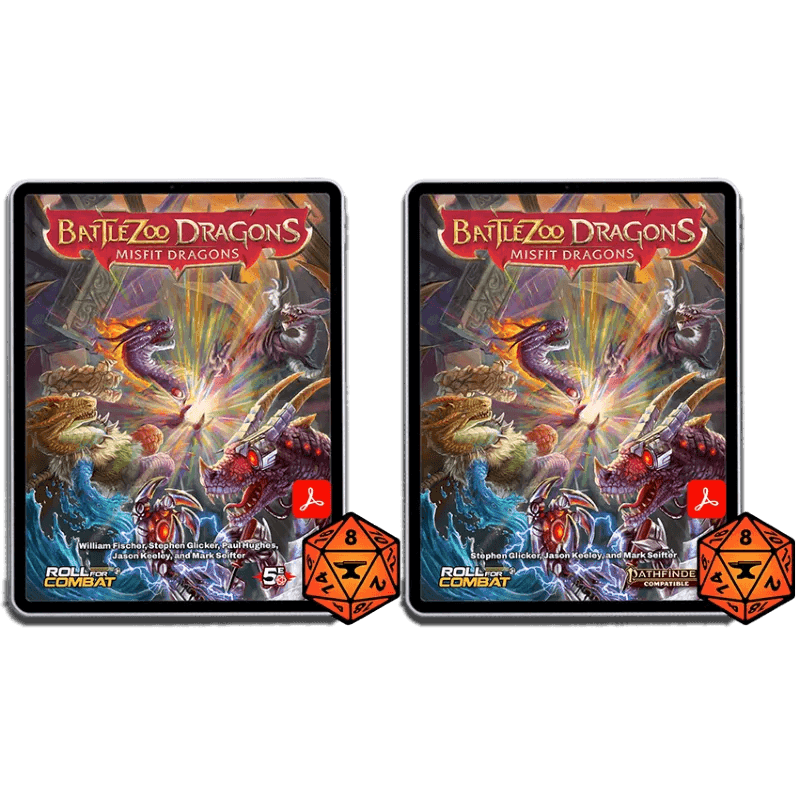 Battlezoo Dragons: Misfit Dragons PDF - D&D 5E and Pathfinder 2e / PDF & Foundry VTT Module