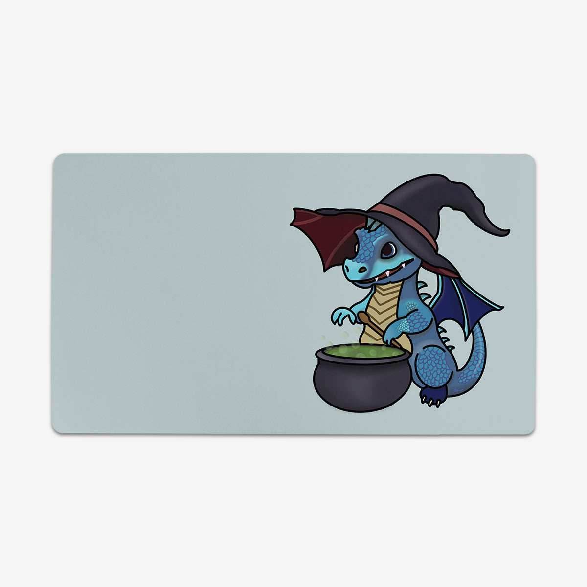 Little Dragon Witch Playmat - Standard Playmat / Blue / Plain