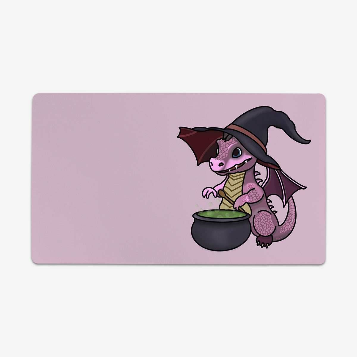 Little Dragon Witch Playmat - Standard Playmat / Pink / Plain