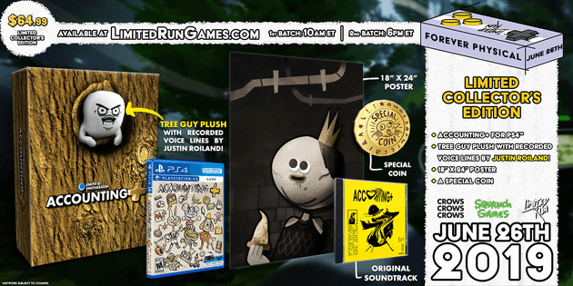 Limited Run Games: Accounting + (Tree Guy Edition) (Playstation 4) - Game Only