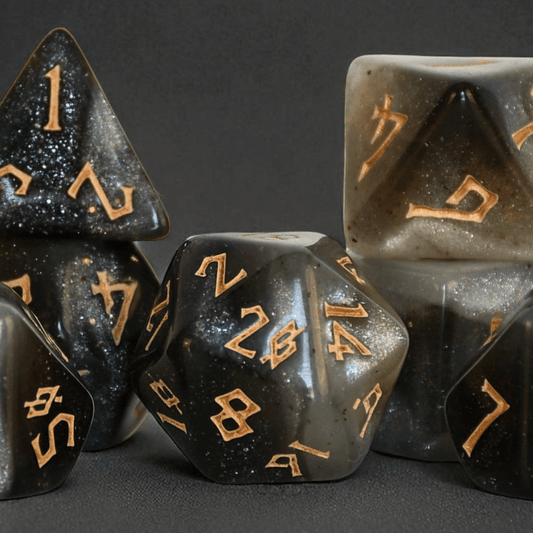 Moon Dust Acrylic Dice Set - 