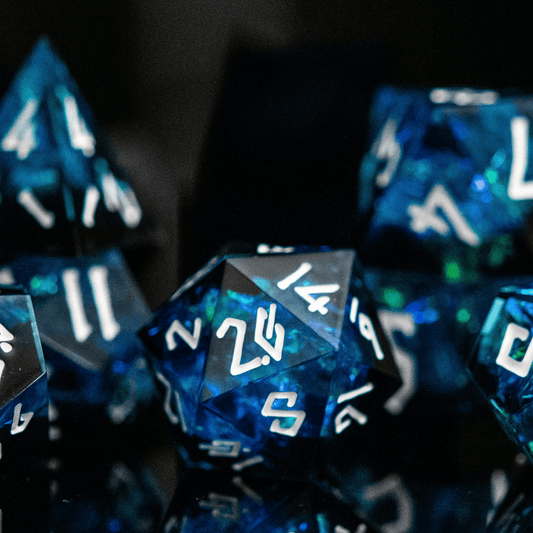 Moonbeam Sharp-Edged Resin Dice Set 'PRE-ORDER | SPRING EVENT DEAL' - 