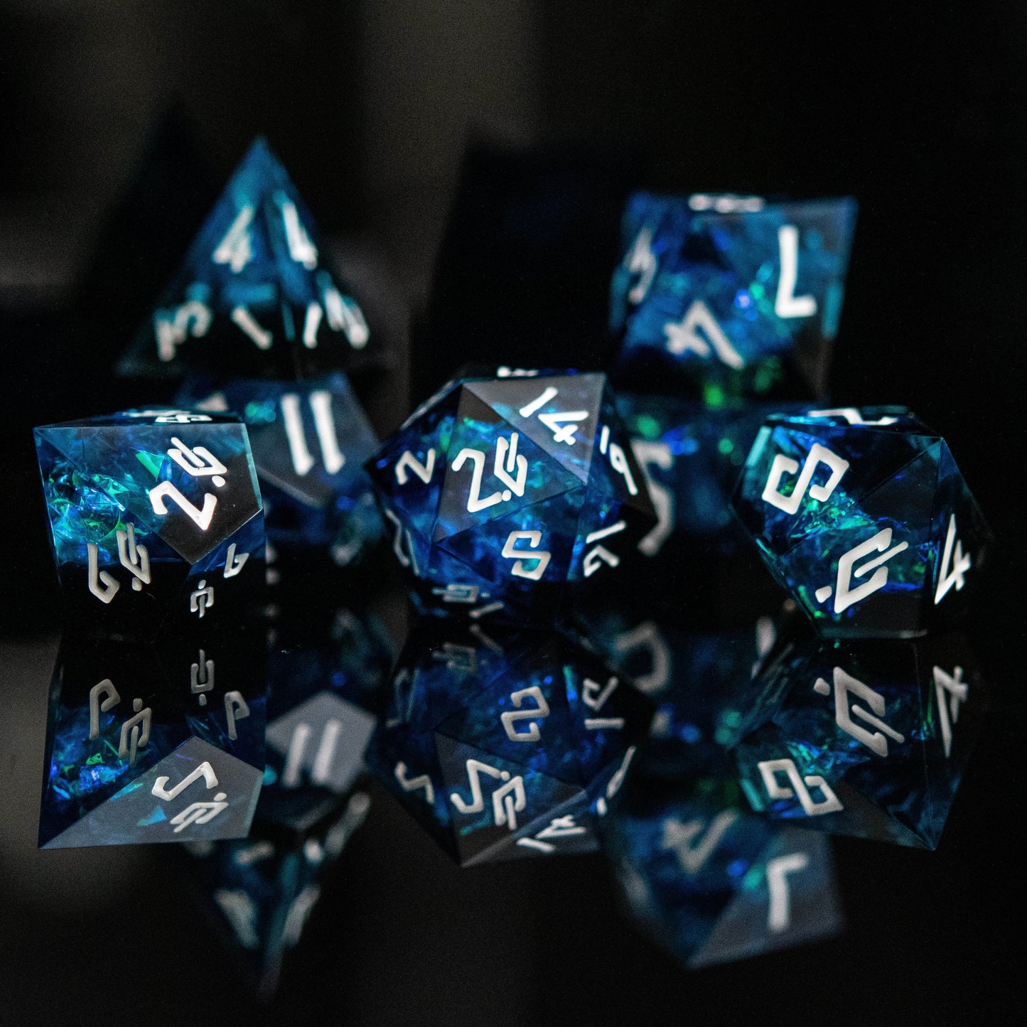 Moonbeam Sharp-Edged Resin Dice Set 'PRE-ORDER | SPRING EVENT DEAL' - 