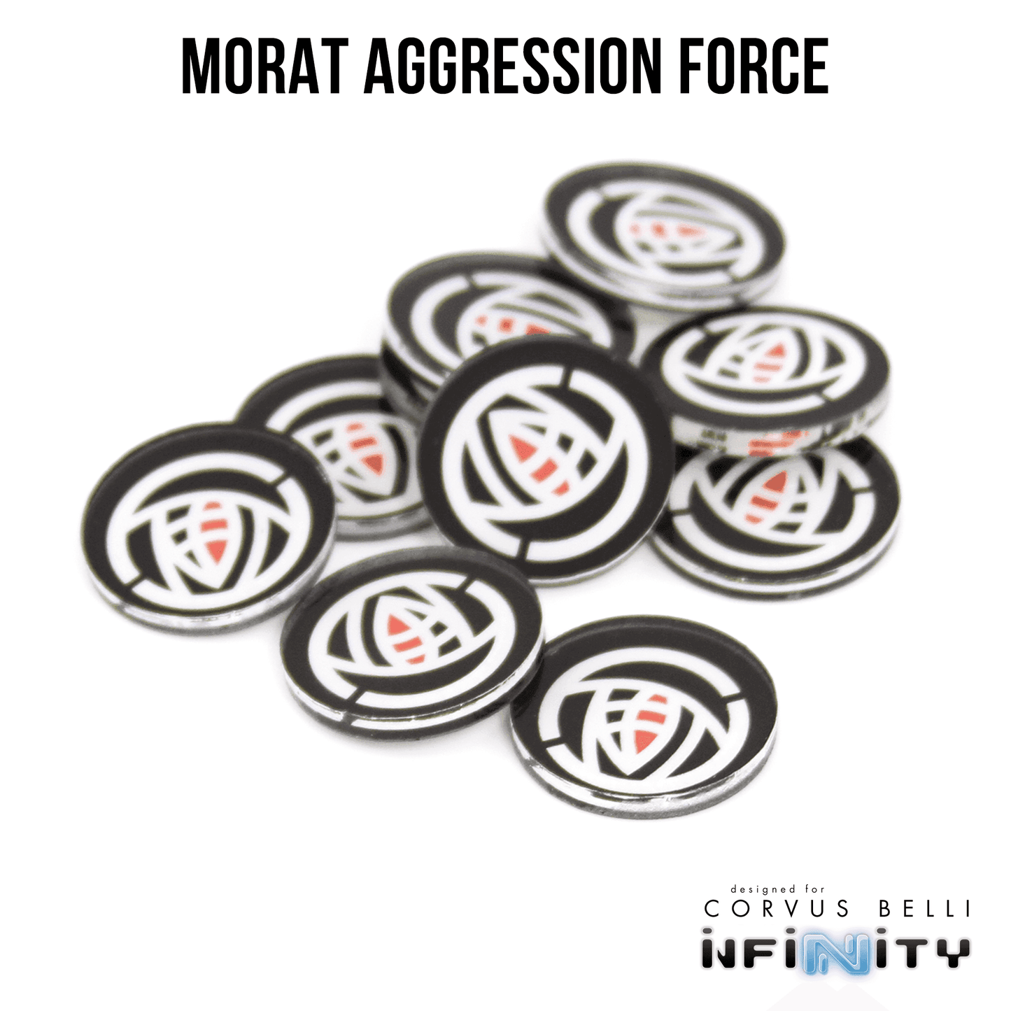 N4 Faction Markers - Morat Aggression Force / 25mm / Single