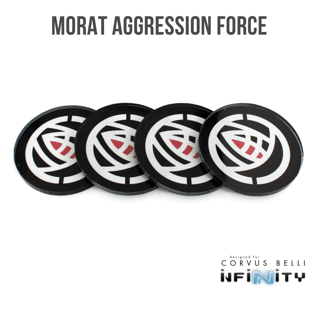 Infinity Faction Command Tokens - Morat Aggression Force