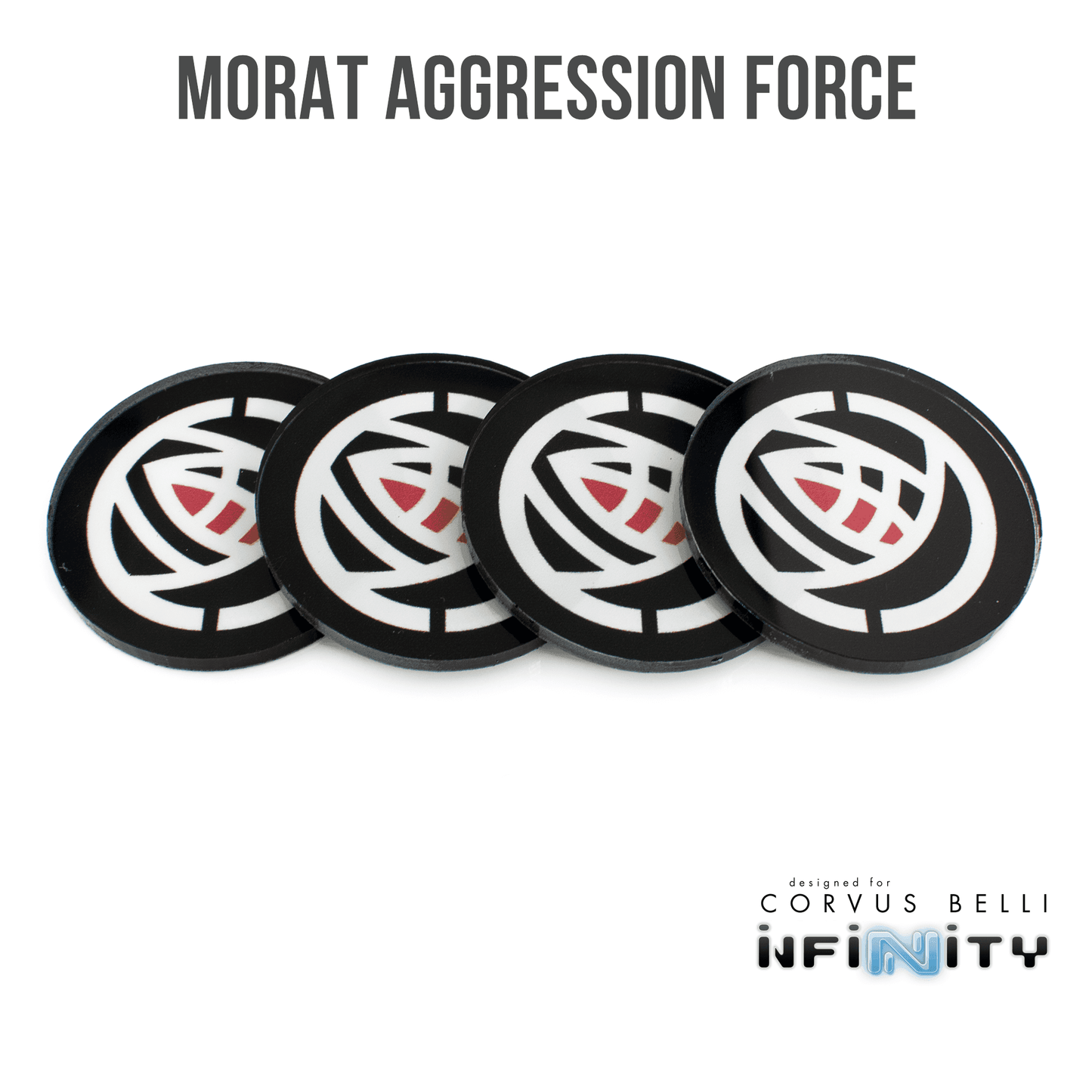 Infinity Faction Command Tokens - Morat Aggression Force