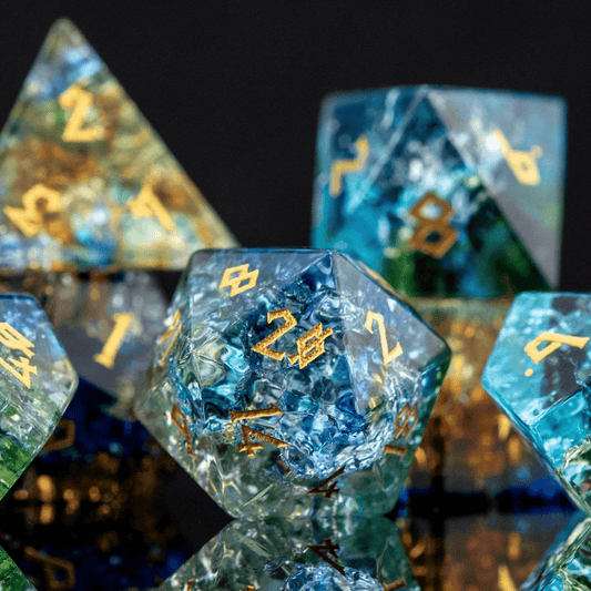 Mother Nature Shattered Glass Dice Set - 