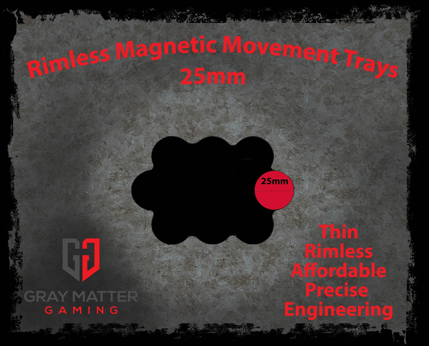 Horde Collection (Set of 5) 10-Man 25mm Cloud Magnetic Movement Tray - 