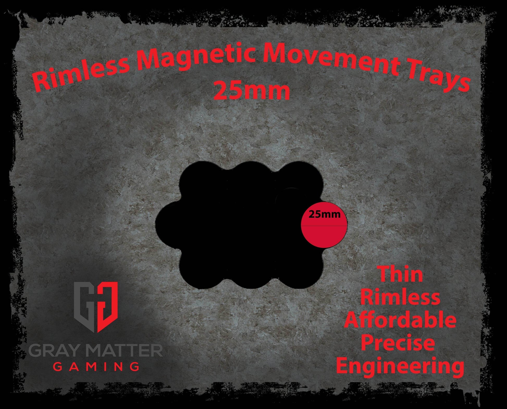 Horde Collection (Set of 5) 10-Man 25mm Cloud Magnetic Movement Tray - 