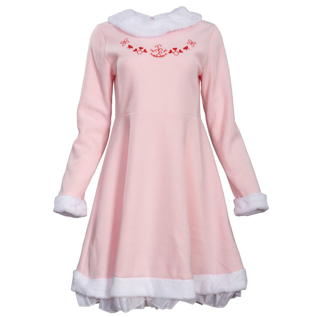 Mrs. Elf Pink Women's Deluxe Halloween Cosplay Costume Set