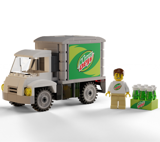 B3 Customs Making Dew Soda Delivery Truck with Minifigure