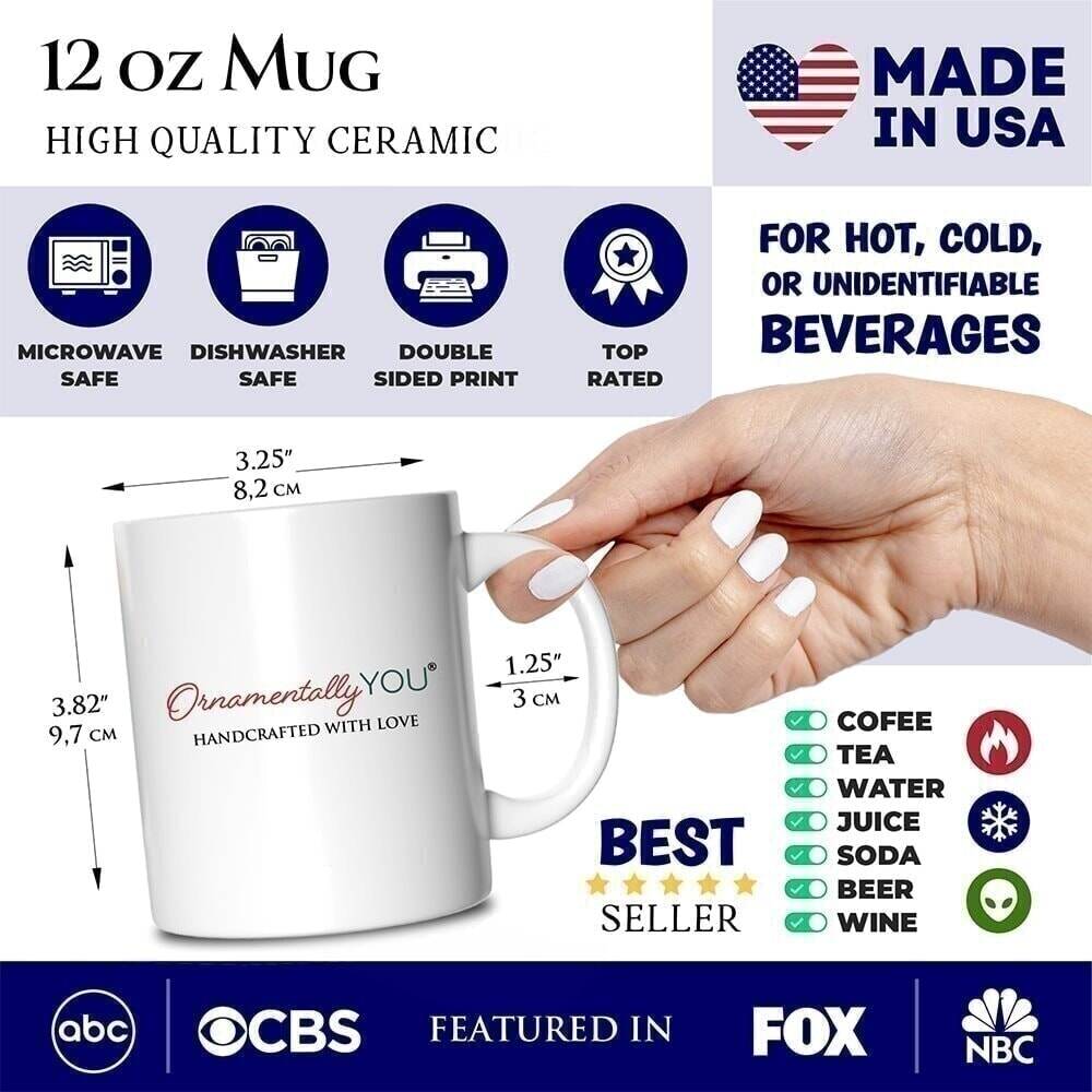 Bat Shit Crazy Coquette Bats Personalized Mug, Funny Halloween Gift with Custom Name - White / Customized