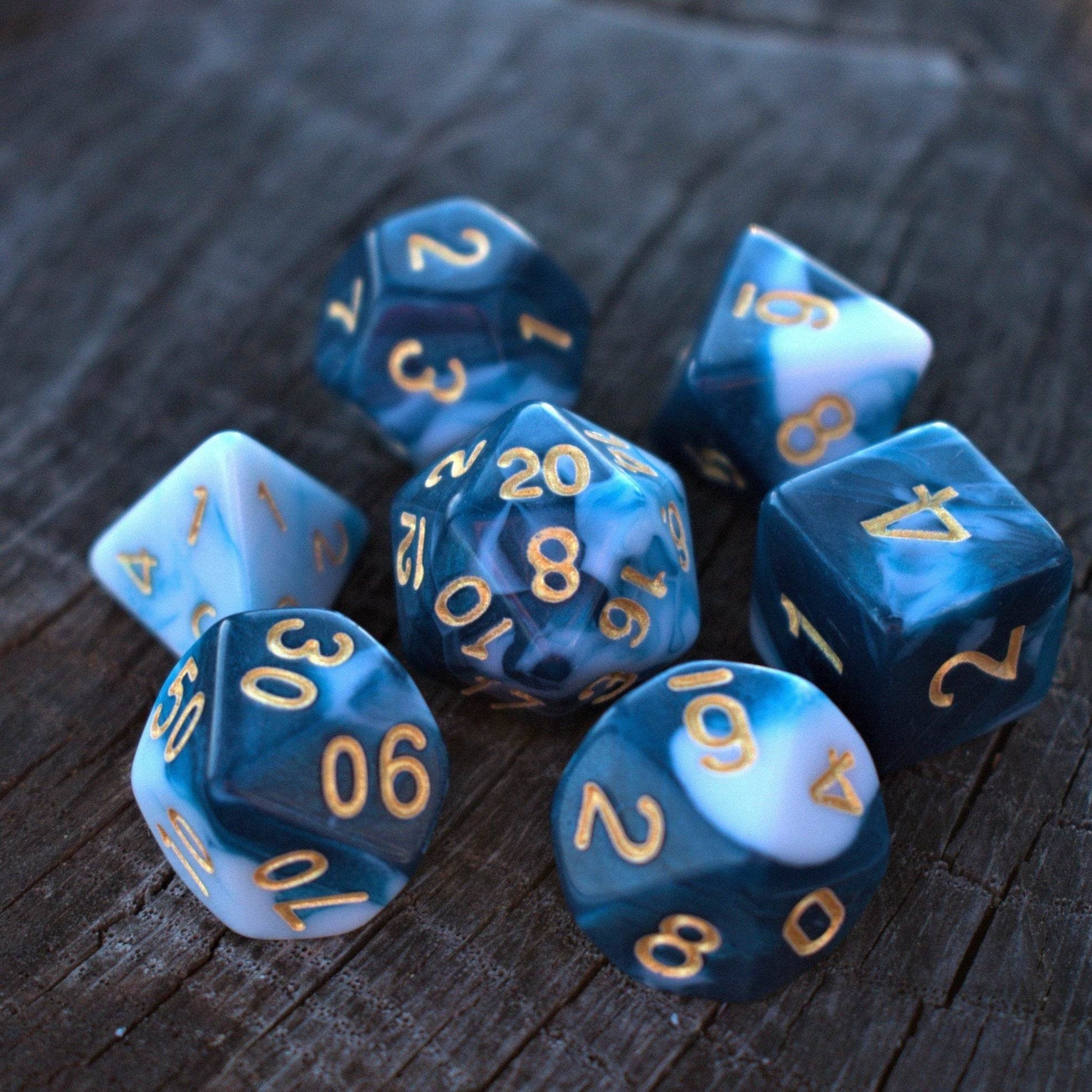 Murky Waters Acrylic Dice Set - 