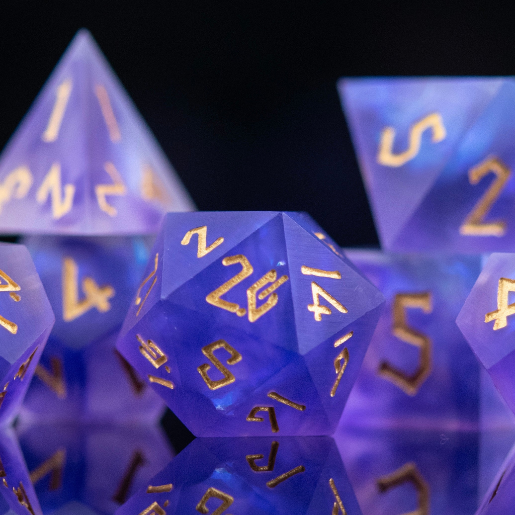 Mystic Divination Sharp-Edged Resin Dice Set