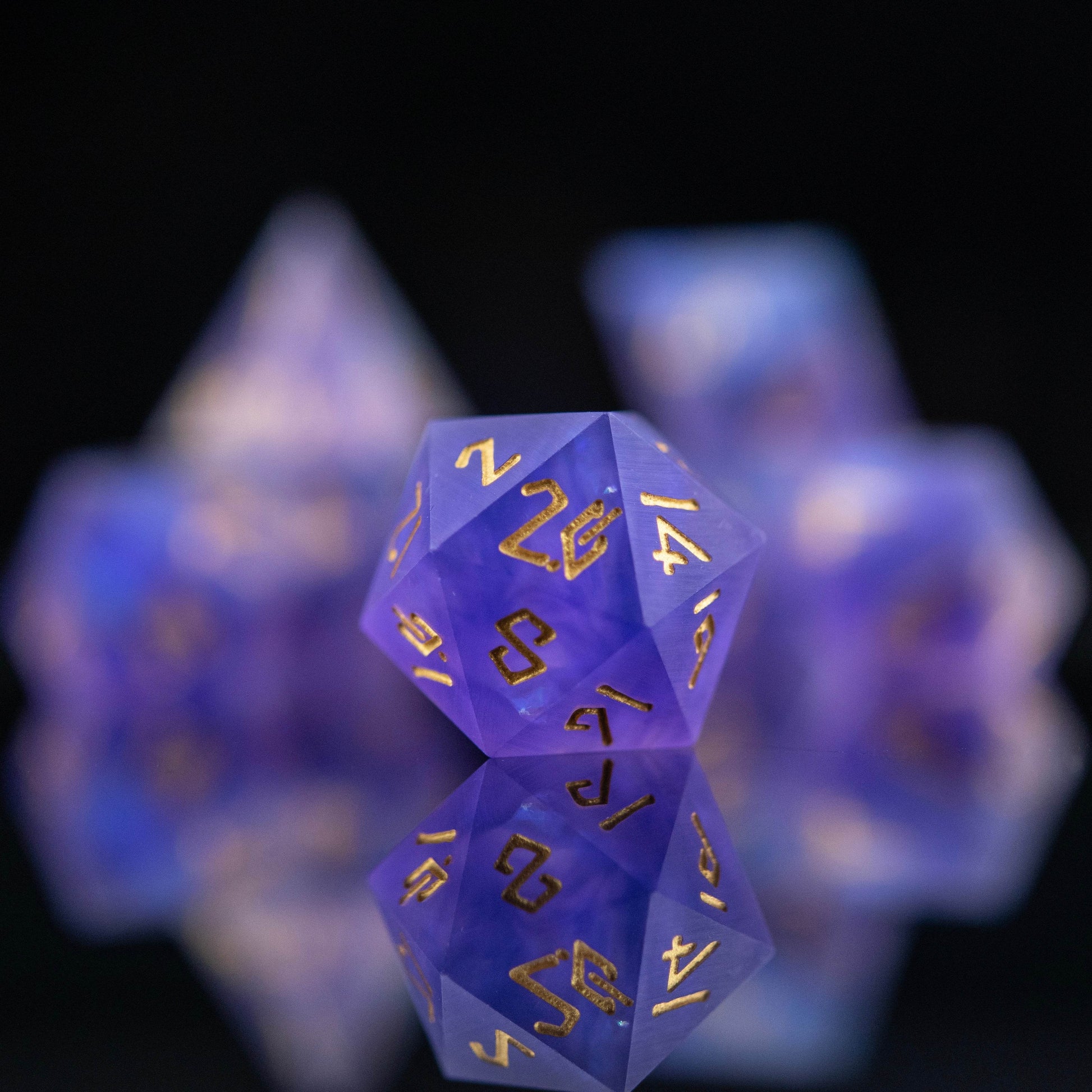 Mystic Divination Sharp-Edged Resin Dice Set - 