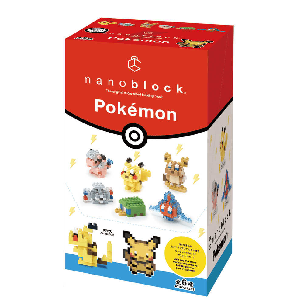 Nanoblock: Mininano Series: Pokemon (Electric Type) Set 1 Box of 6 - 