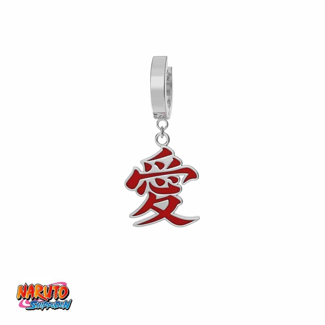 Naruto™ Gaara Earring - Chrome / Single