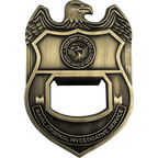 EL13-001 NCIS Special Agent Naval Criminal Investigative Service Challenge Coin Bottle Opener Navy - 