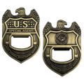 EL13-001 NCIS Special Agent Naval Criminal Investigative Service Challenge Coin Bottle Opener Navy - 