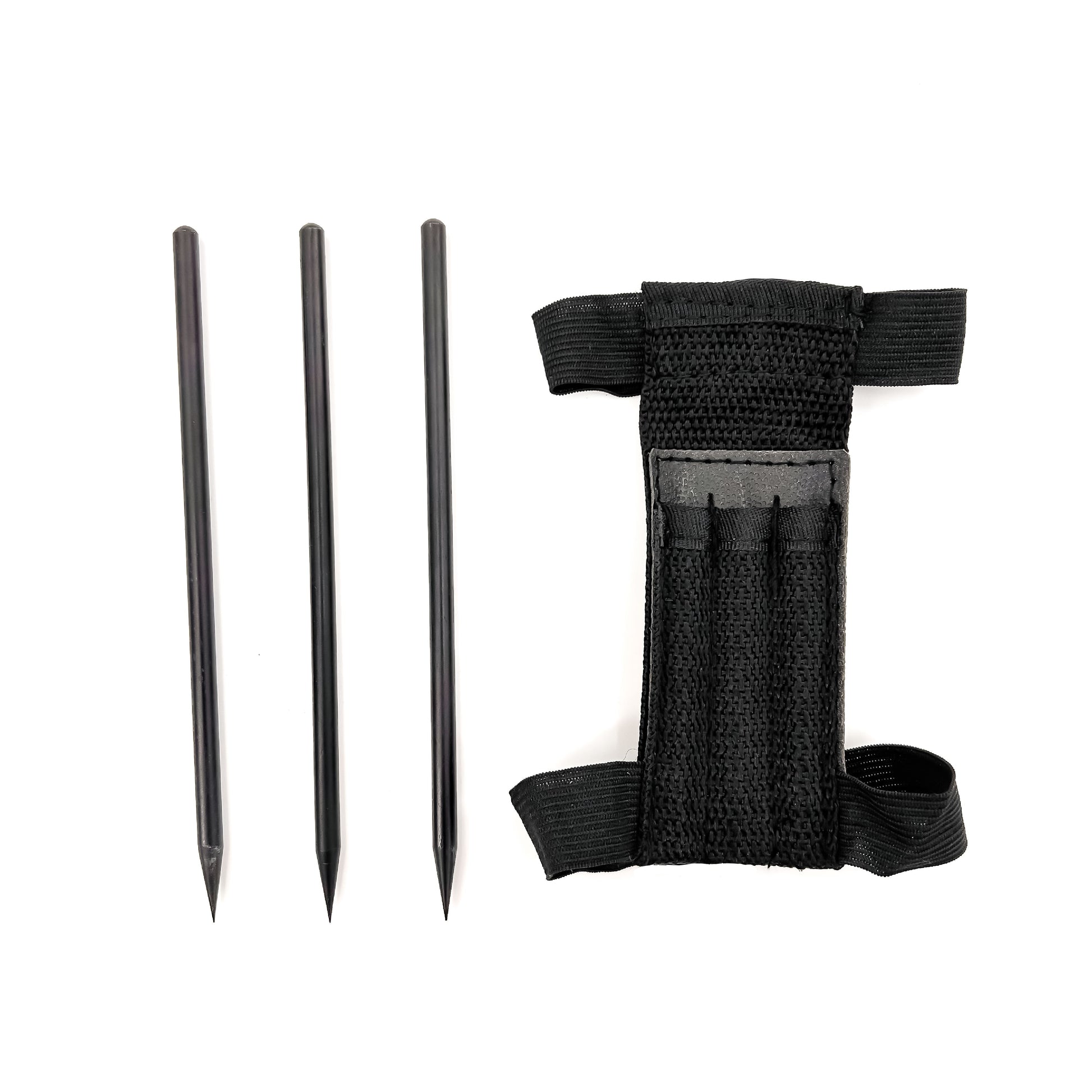 Ninja Assassin Arm Spikes 3pcs Set With Belt Pouch-0