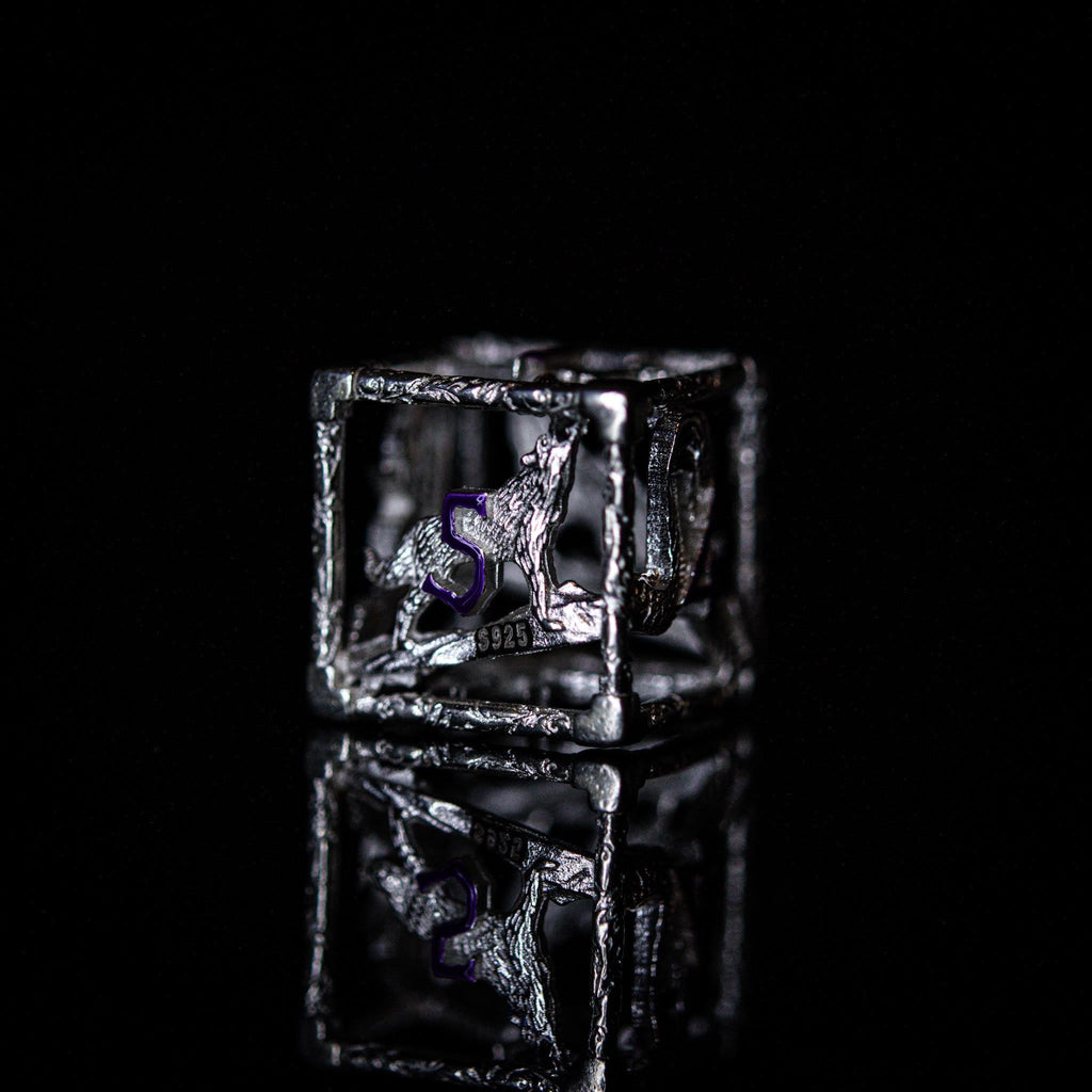 NYCC Exclusive Sterling Silver Dice Set - Purple