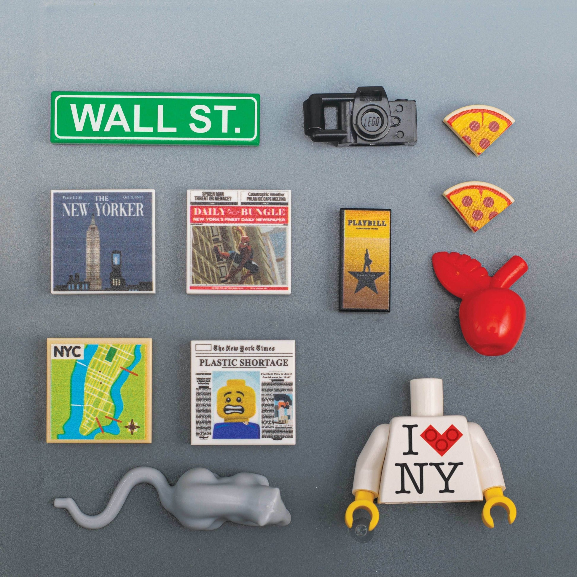 New York City Pack - Custom Parts + Minifig Accessories made using LEGO parts - 