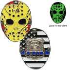 EL11-006 New York City Police Officer Jason Voorhees Challenge Coin Friday the 13th Movie Poster NYPD - 
