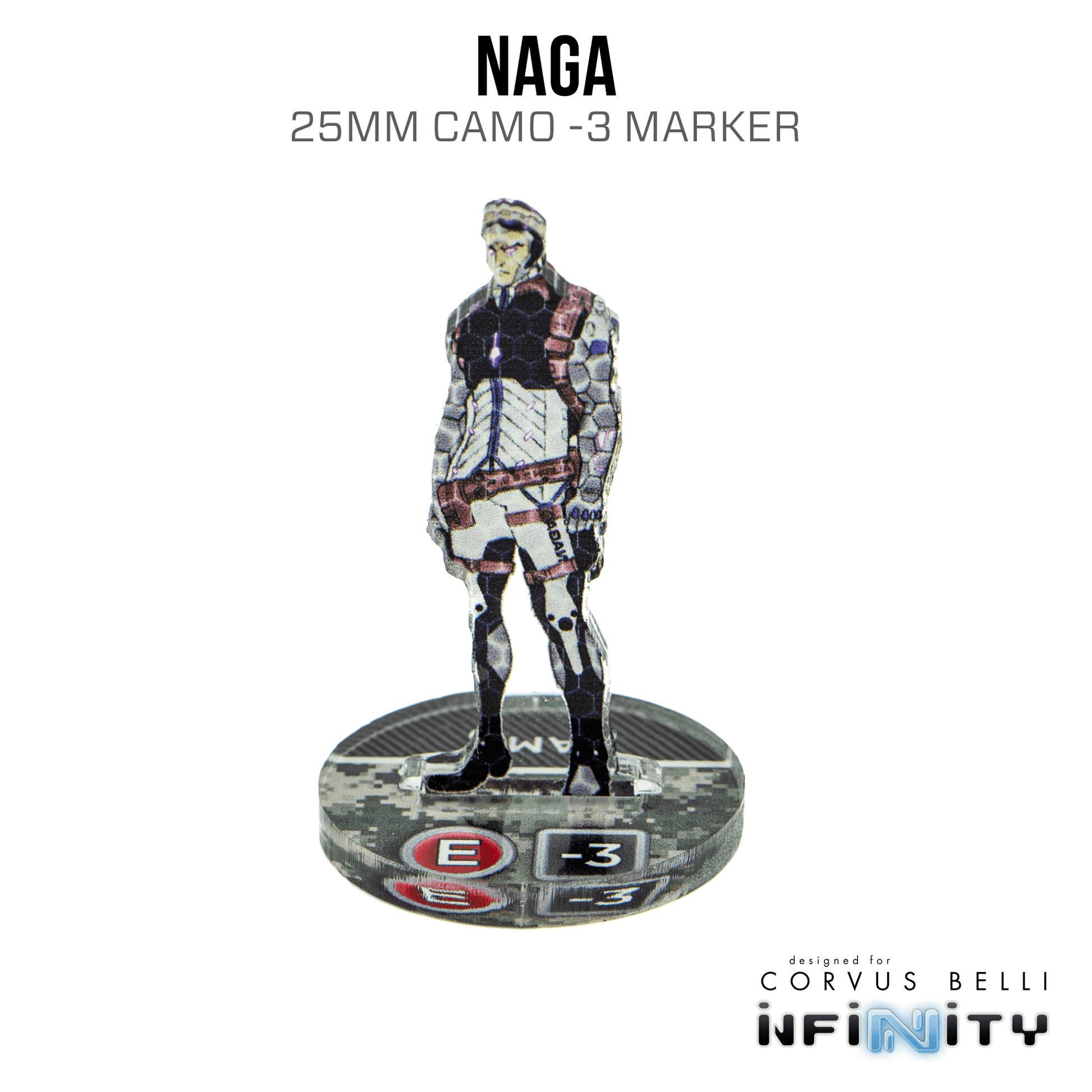 Infinity 3D Markers: Naga (25mm Camo -3) - Camo -3 / A