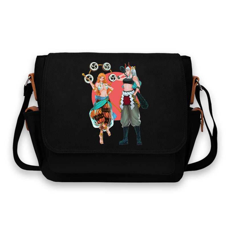 Nami & Yamato Messenger Bag - Black