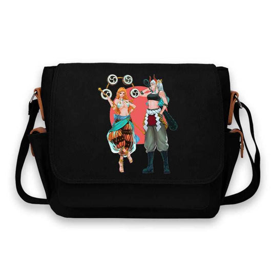 Nami & Yamato Messenger Bag - Black