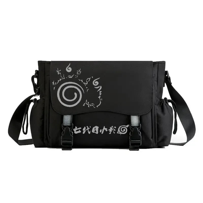 Naruto Anime Backpack, Includes Pencil Case and External Charging Port, Uzumaki Akatsuki School Students Schoolbag Leisure Computer Bag