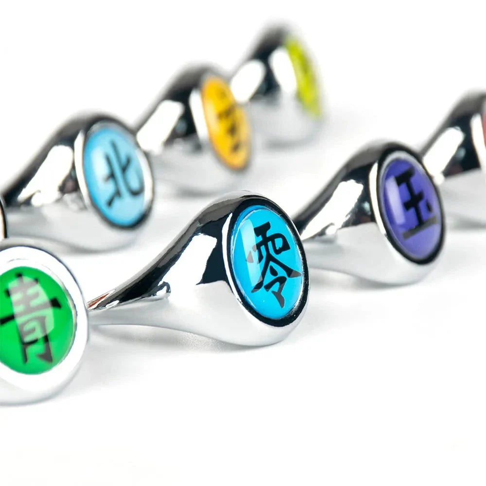 Naruto Shippuden Adjustable Akatsuki Ring Metal Cosplay Accessories Costumes