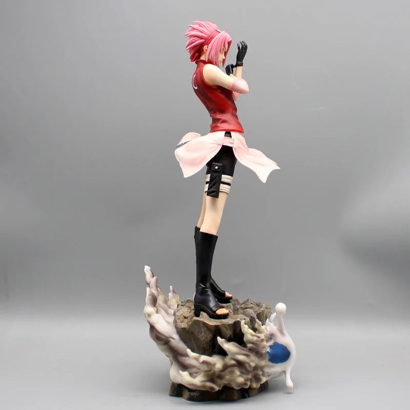 Naruto Shippuden Figures, Haruno Sakura and Hyuga Hinata Action Figures, PVC Anime Model Collection Statue Toys 34 cm