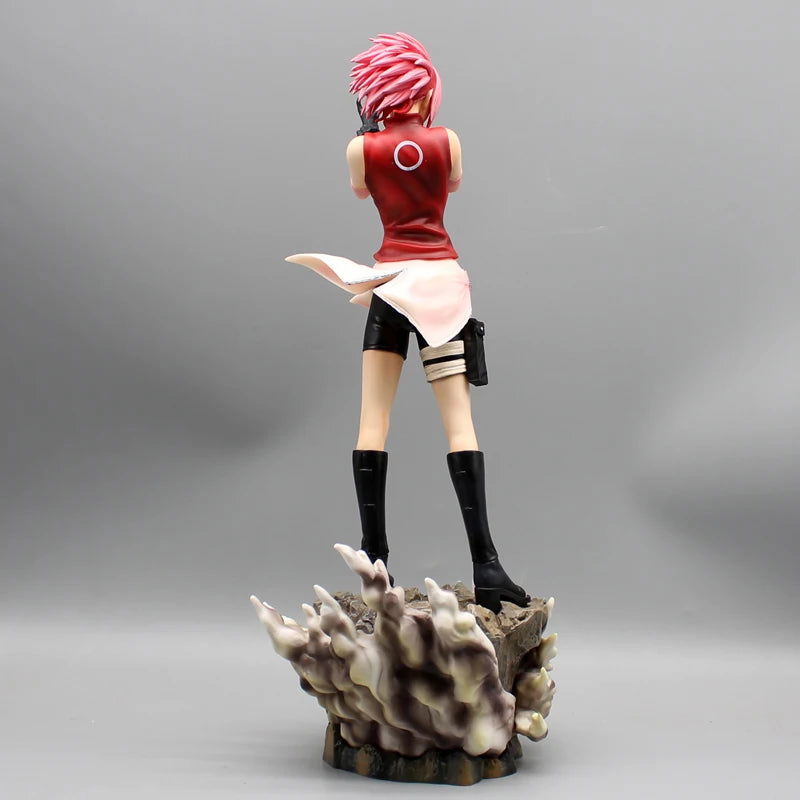 Naruto Shippuden Figures, Haruno Sakura and Hyuga Hinata Action Figures, PVC Anime Model Collection Statue Toys 34 cm
