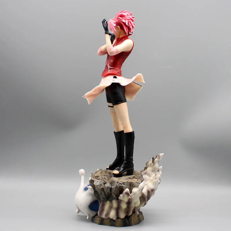 Naruto Shippuden Figures, Haruno Sakura and Hyuga Hinata Action Figures, PVC Anime Model Collection Statue Toys 34 cm