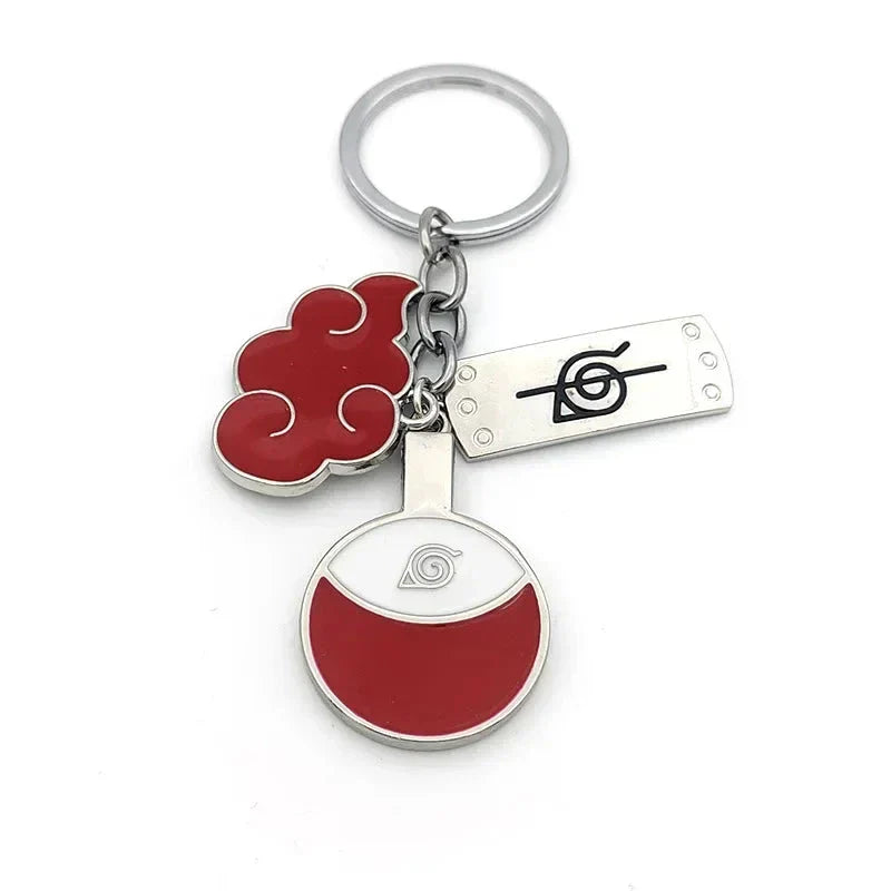 Naruto Shippuden Keychains Toy Kunai Shuriken Konoha Anime Key Chains Accessories Gift
