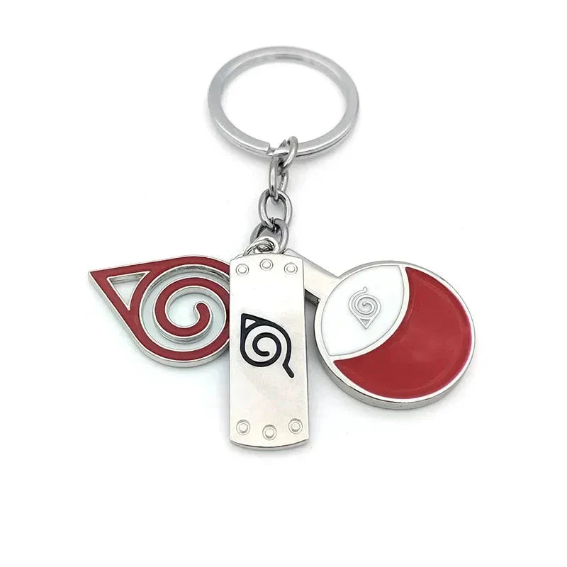 Naruto Shippuden Keychains Toy Kunai Shuriken Konoha Anime Key Chains Accessories Gift