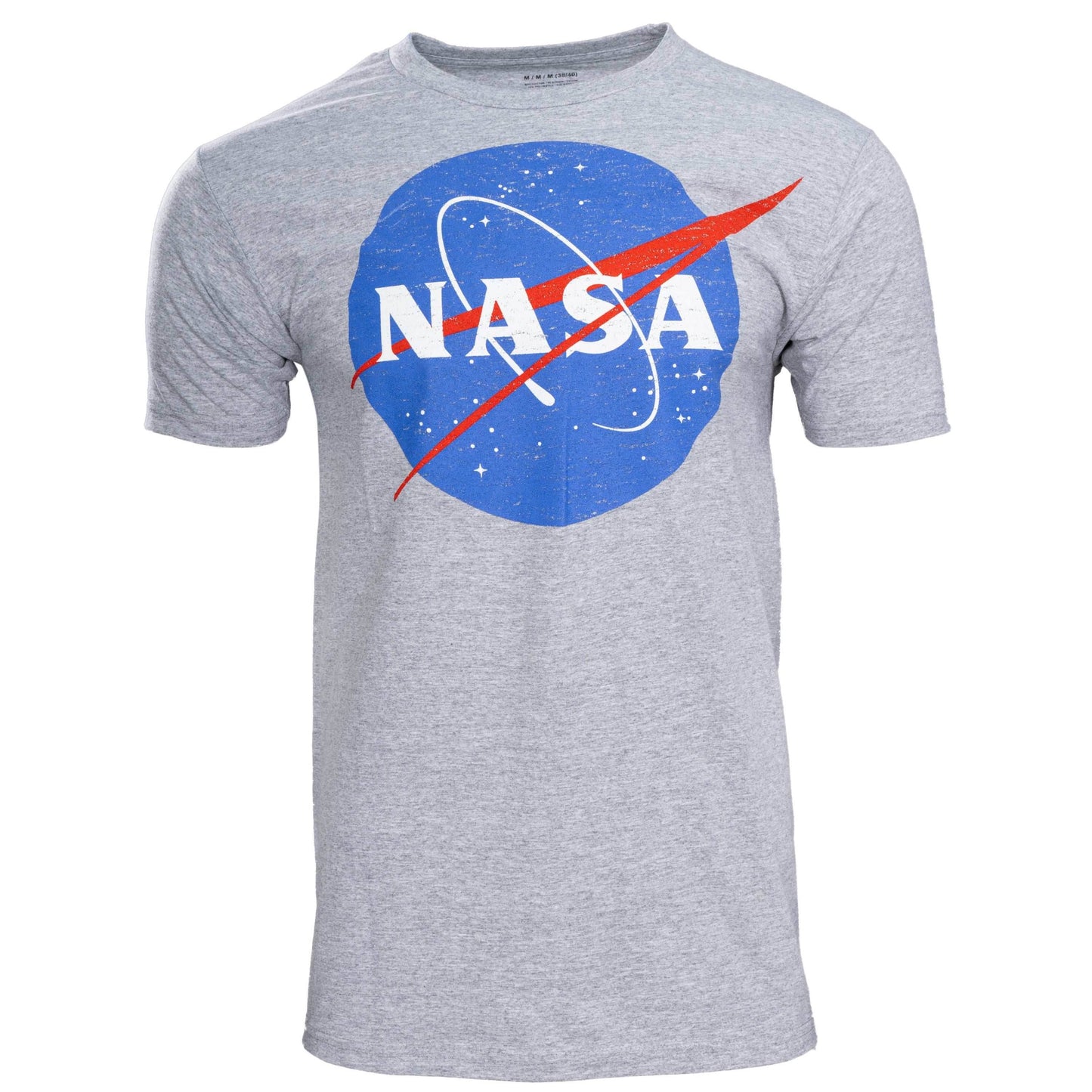 NASA Logo Men's Officially Licensed Short Sleeve Gray T-Shirt - S