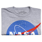 NASA Logo Men's Officially Licensed Short Sleeve Gray T-Shirt - S