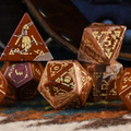 Navajo Red Jasper Stone Dice Set