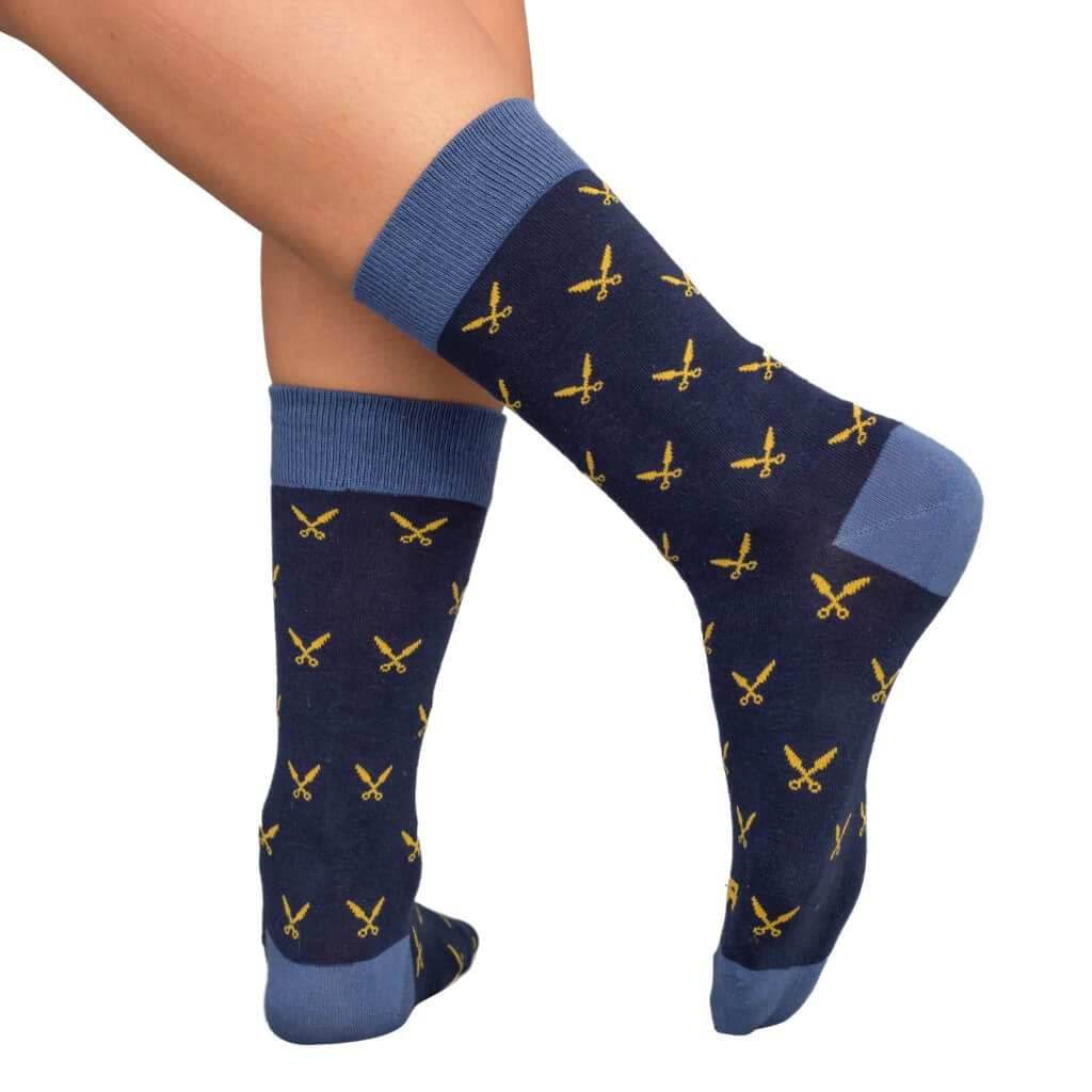 Fortnite Ninja Navy & Blue Socks with Daggers - Adult - One Size Fits All