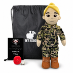 My Hero™ Daddy Doll Navy Sailor | Custom Recordable Plush